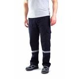Eser - 7-7 Gabardin Kom.cepli İş Pantolonu Reflektörlü - Kışlık-lacivert
