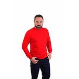 Eser - Bisiklet Yaka Sweatshirt - Cepli - Kırmızı