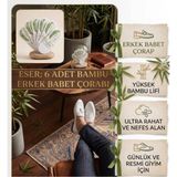 Eser Çorap 6 Çift Erkek Bambu Babet Çorap Beyaz – Ayakkabı Içinde Görünmez, Şık ve Konforlu - 40 - 44