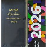 Eser Ece Ajandası Rezervasyon 2026 17X33+MASA Takvimi