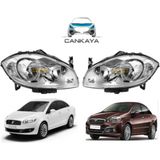 Eser Fiat Lınea Ön Far Motorlu Takımı Sağ Sol 2 Adet Eser
