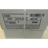 Eser Kantar Fişi 1 Kopya 11 x 24 cm 2000 Adet Sürekli Form Bilgisayar Kağıdı
