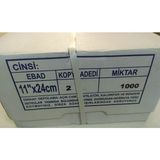 Eser Kantar Fişi 2 Kopya 11 x 24 cm 1000 Adet Sürekli Form Bilgisayar Kağıdı