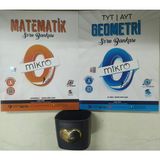 Eser Mikro Orijinal Tyt Sıfırdan Matematik +Geometri Soru Bankası+Kalpli Kalemlik
