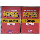 Eser Murat Yayınları Kpss Matematik+Türkçe Defteri