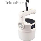 Eser Ticarett 360° Solar USB Şarjlı Kamp Lambası Asılabilir Spot Işık Powerbank Çadır Feneri