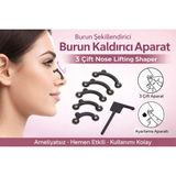 Eser Ticarett 3D Burun Kaldırıcı Aparat | Ameliyatsız Burun Şekillendirici Nose Lifter | Silikon Burun Estetik Aparatı (3 Farklı Boy) - Beyaz