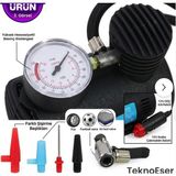 Eser Ticarett Araç Hava Kompresörü Lastik Şişirme Pompası 12V Dijital Basınç Göstergeli
