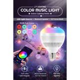 Eser Ticarett Bluetooth Hoparlörlü Rgb LED Ampul E27 | Renk Değiştiren Akıllı Müzikli Ampul | Telefon Uyumlu Color Music Light