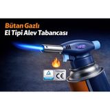 Eser Ticarett Bütan Gazlı El Tipi Alev Tabancası – Ayarlanabilir Alev, Kolay Kullanım ve Güvenlik Sertifikalı Profesyonel Torch