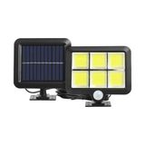 Eser Ticarett Güneş Enerjili 4'lü Cob LED Projektör Lamba | Hareket Sensörlü | Suya Dayanıklı Solar Dış Mekan Aydınlatma