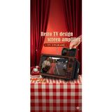 Eser Ticarett Retro Tv Tasarımlı Telefon Ekran Büyütücü 3D Hd Mobil Ekran Amplifikatörü Katlanabilir Stand