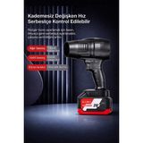 Eser Ticarett Şarjlı Hava Üfleme Makinesi 20V Kablosuz Blower Kademesiz Hız Ayarlı Yüksek Güçlü Toz Temizleme Makinesi