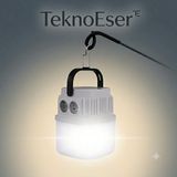 Eser Ticarett USB Type-C 30W Şarjlı Kamp Lambası LED Asılabilir Çadır Aydınlatması Lityum Pil