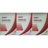 Eser Tyt Mebi-Ogm Dört Dörtlük Coğrafya+Türkçe+Felsefe Pekiştirme Testi Renkli Soru Bankası