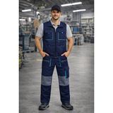 Eser x Workwear Odin Pantolon Yelek Iş Takımı Bol Cepli - Lacivert - 2XL