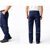 Eser x Workwear Profesyonel Çok Cepli Iş Pantolonu Dayanıklı Polyester Pamuk Harman Kumaş Teknik Işçi Pantolonu Lacivert - 3XL