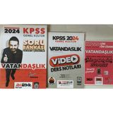 Eser Yediiklim Yayınları Kpss Vatandaşlık Video Ders Notları+Soru Bankası+Vatandaşlılk Çıkmış Sorular