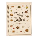 Eseran Print Çizimli Tarif Defteri