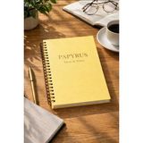 Eseran Print Limon Sarısı Minimal Spiral Defter | 80 Yaprak | Kalın Mukavva Kapak | Çizgili / Kareli / Düz | Günlük & Okul Kullanımı - ÇİZGİLİ