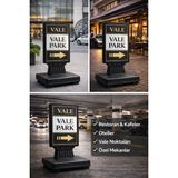 Eseran Vale Yönlendirme Için Su Dubalı Reklam Panosu | Baskı Dahil Kaldırım Tabelası - 0 - Siyah - 42x60 - STANDART - BASKILI