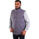 ESERIS Eser - 7-7 Gabardin Polarlı Yelek - Kışlık - Gri - M