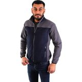 ESERIS Eser - Katyonik Polar - Lacivert,gri - Slim Fit - Lacivert - Gri - 3XL