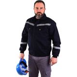 Eserıs Gabardin Astarsız Ince Mont Reflektörlü Lacivert - 2XL