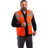 Eserıs Mühendis Tipi Ikaz Yeleği Turuncu - 2XL