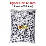 EserMatbaa Oynar Göz Siyah 12mm 4000 Adet