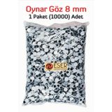 EserMatbaa Oynar Göz Siyah 8 Mm 10000 Adet