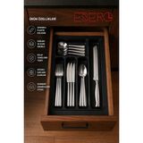Esero 20376 Premium Çekmece Düzenleyici Kaşıklık Çatal Bıçak Organizeri 5 Bölmeli Mutfak Içi Düzenleyici