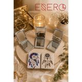 Esero 30105 Pullu Cep Aynası Çift Aynalı Kompakt Makyaj Aynası 6x8,5 cm Taşınabilir Çanta Aynası Hediyelik Ayna