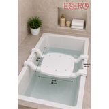 ESERO Ayarlanabilir Küvet Oturağı 59x28x14 cm – Kaymaz Banyo Oturağı, Ergonomik Küvet Koltuğu, 150 Kg Taşıma Kapasiteli