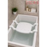 ESERO Ayarlanabilir Küvet Oturağı 59x28x14 cm – Kaymaz Banyo Oturağı, Ergonomik Küvet Koltuğu, 150 Kg Taşıma Kapasiteli