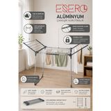 Esero MB1606 Alüminyum Katlanır Çamaşır Kurutmalık Büyük Boy Çamaşır Askılığı Geniş Kapasiteli Kurutma Standı