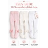 ESES BEBE Aksesuarlı Pamuklu Bebek Külotlu Çorap 3 Lü Paket