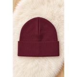 ESES BEBE Bordo Unisex Bebek Çocuk Esnek Kaşkorse Bere Pamuklu Mevsimlik Şapka