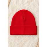 ESES BEBE Kırmızı Unisex Bebek Çocuk Esnek Kaşkorse Bere Pamuklu Mevsimlik Şapka