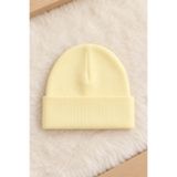 ESES BEBE Krem Unisex Bebek Çocuk Esnek Kaşkorse Bere Pamuklu Mevsimlik Şapka