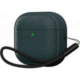 ESF Apple Airpods 4 Deri Kılıf - Koyu Yeşil