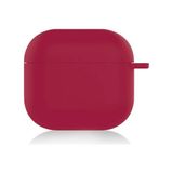 ESF Apple Airpods 4 Silikon Kılıf - Koyu Kırmızı