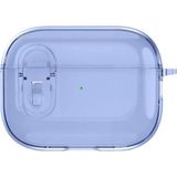 ESF Apple Airpods 4 Silikon Kılıf - Şeffaf Mavi
