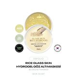Esfolio Pirinç Özü İçeren Cam Cilt Göz Altı Maskesi Glass Skin Rice Eye Patch Hydrogel Mask