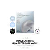 Esfolio Salyangoz Özü İçeren Cam Cilt Hidrojel Maske Glass Skin Snail Hydrogel Mask