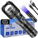 Esgreen Mini UV 365nm Işık ile Şarj Edilebilir El Feneri 100000 Yüksek Lümen