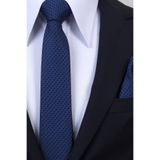 Esgue Hand Made 6 cm Slim Pötikare Desen Saks Renk Mendilli İnce Kravat