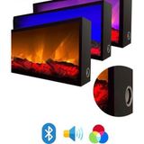 Esha Home Dekoratif Elektrikli Yapay Şömine Farklı Renk Modları, Kumandalı, Bluetooth 100x25 Cm
