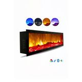 Esha Home Elektrikli Dekoratif Yapay Şömine Bluetooht Sabit Çıtırtı 180x35x18 Cm