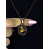 Esha Store Doğal Taş Kaplangözü Doğal Taşlı Kadın Doğal Taş Otantik Kolye euk27bkg